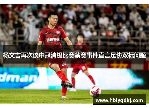 杨文吉再次谈中冠消极比赛禁赛事件直言足协双标问题